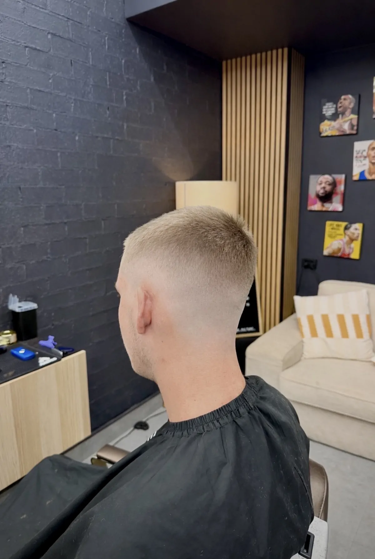 Scissor Cut + Low Fade