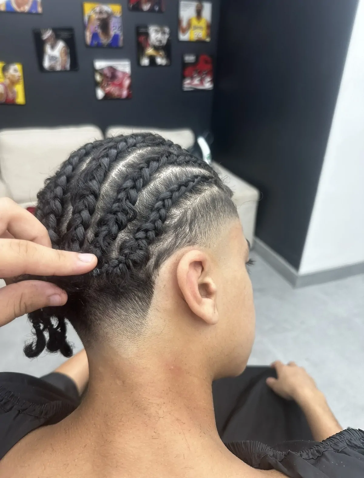 Cornrow Braids + Taper